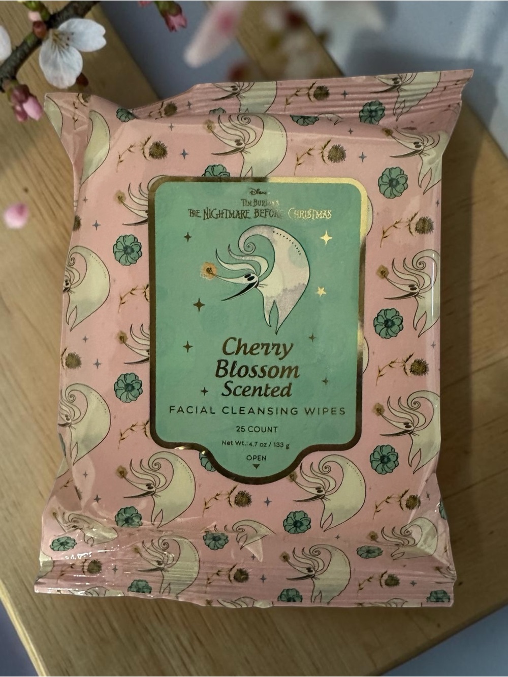 2/$15 Disney Cherry Blossom Scented Facial Cleansing Wipes - 25 count